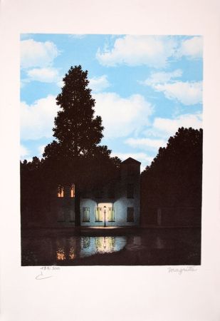 Lithographie Magritte - L’Empire des Lumières - The Empire of Light