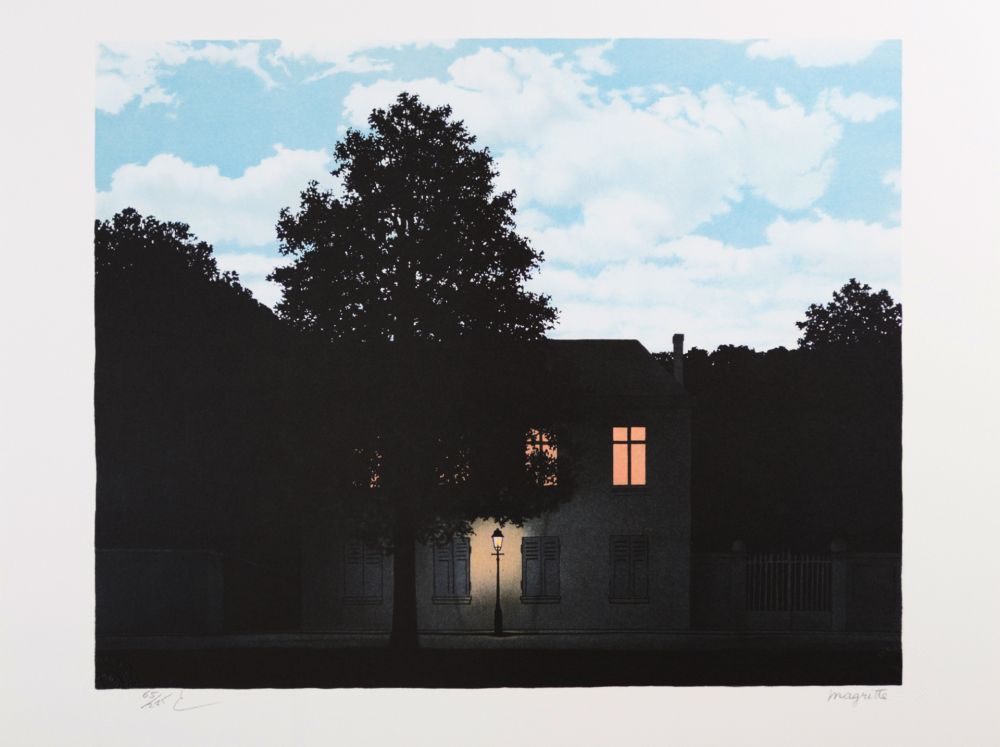 Lithographie Magritte - L’Empire des Lumières (The Empire of Light)