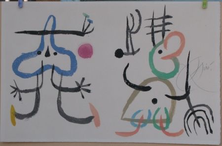 Lithographie Miró - L'enfance d'Ubu
