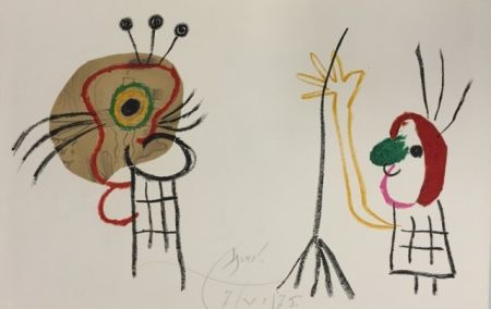 Lithographie Miró - L'Enfant d' Ubu