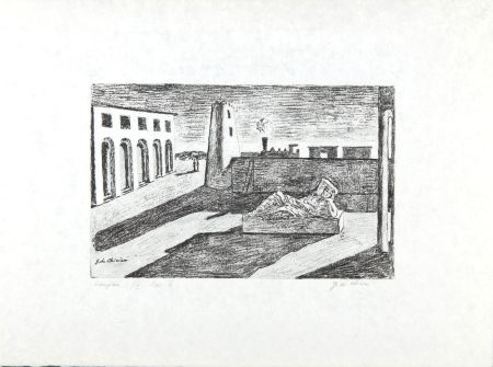 Lithographie De Chirico - L'enigma del ritorno