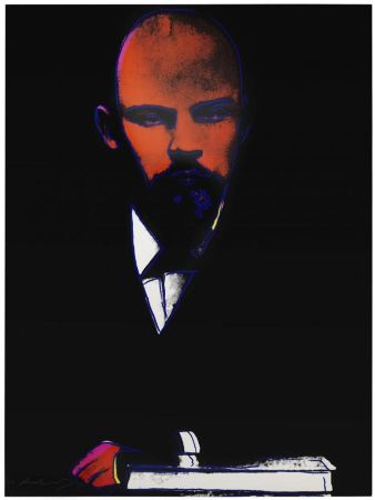 Sérigraphie Warhol -  Lenin (Black) (FS II.402)