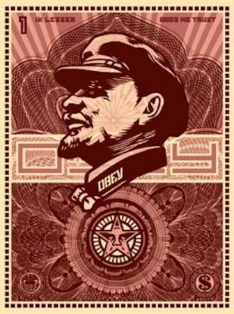 Sérigraphie Fairey - Lenin Money