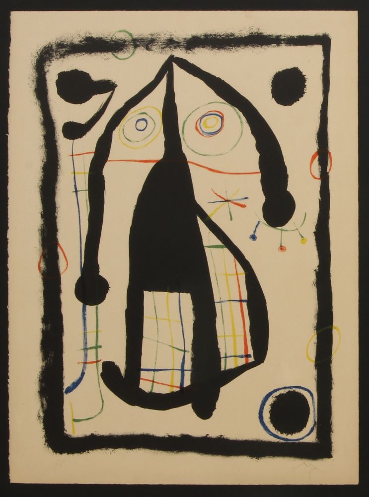 Lithographie Miró - L'ENTRANGERE