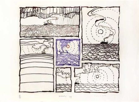 Gravure Alechinsky - L'envie de partir