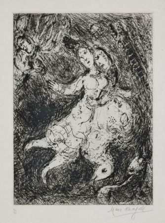 Gravure Chagall - L'envolée