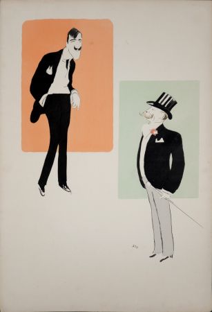 Lithographie Goursat - Leonetto Cappiello et Duc de Morny, 1901