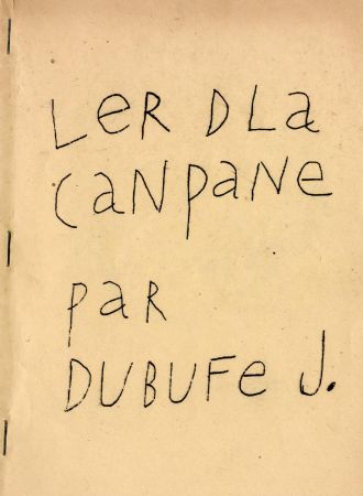 Linogravure Dubuffet - Ler dla campane