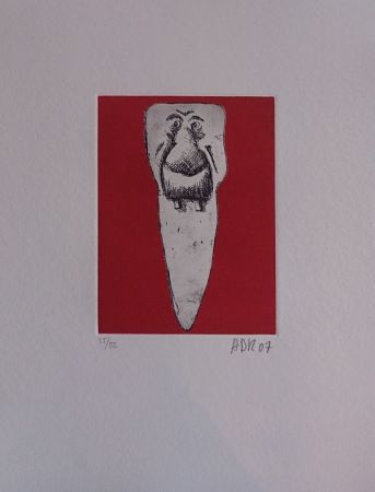 Gravure Di Rosa - Les 32 dents