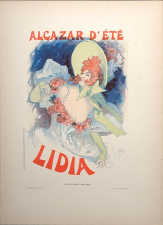 Lithographie Cheret - Les Affiches illustrées : Alcazar d'Été Lidia, 1896