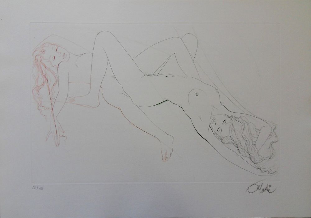Gravure Valadie - Les amantes, plaisir partagé