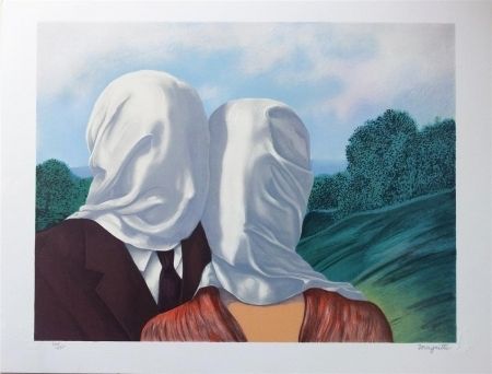 Lithographie Magritte - Les amants (The Lovers)