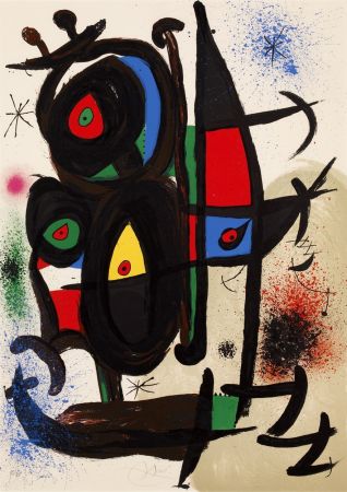 Lithographie Miró - Les Amis du Musée d'Art Moderne de Paris