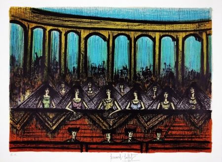 Lithographie Buffet - LES ARENES / ARENAS (Bullfighting)