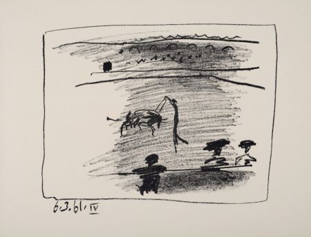 Lithographie Picasso - Les banderilles, 1961