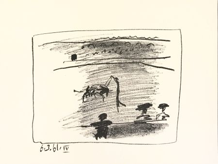 Lithographie Picasso - Les Banderilles (A los Toros), 1961 (B.1016), Original lithograph on wove paper, 1961