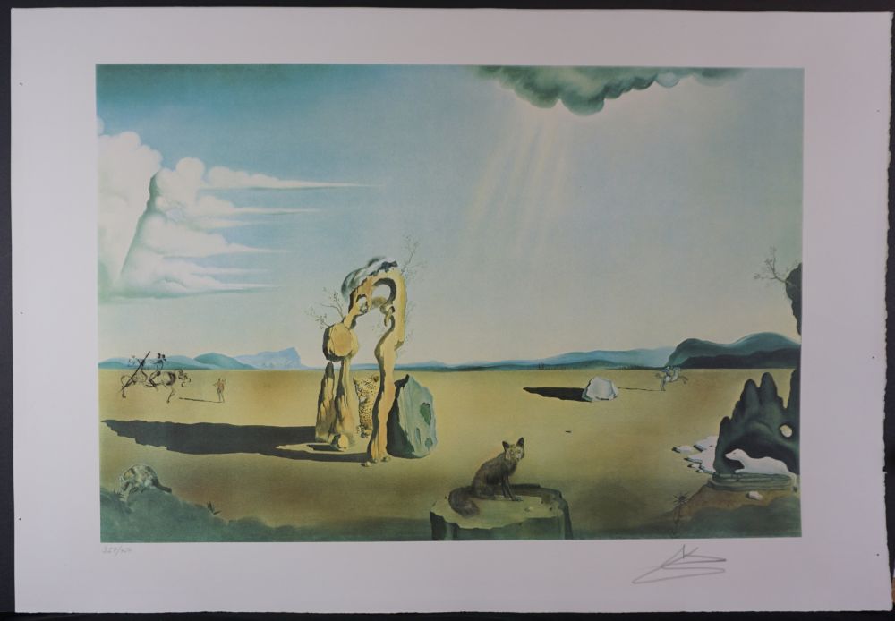 Gravure Dali - Les Betes Sauvages dans le Desert