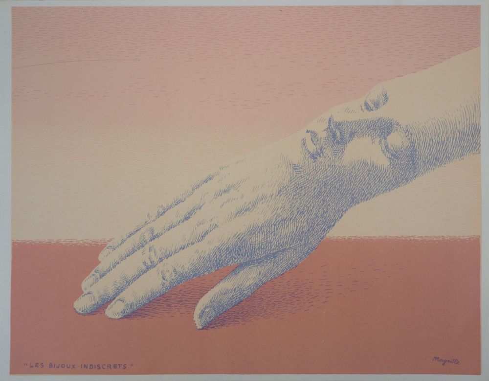 Lithographie Magritte - Les bijoux indiscrets