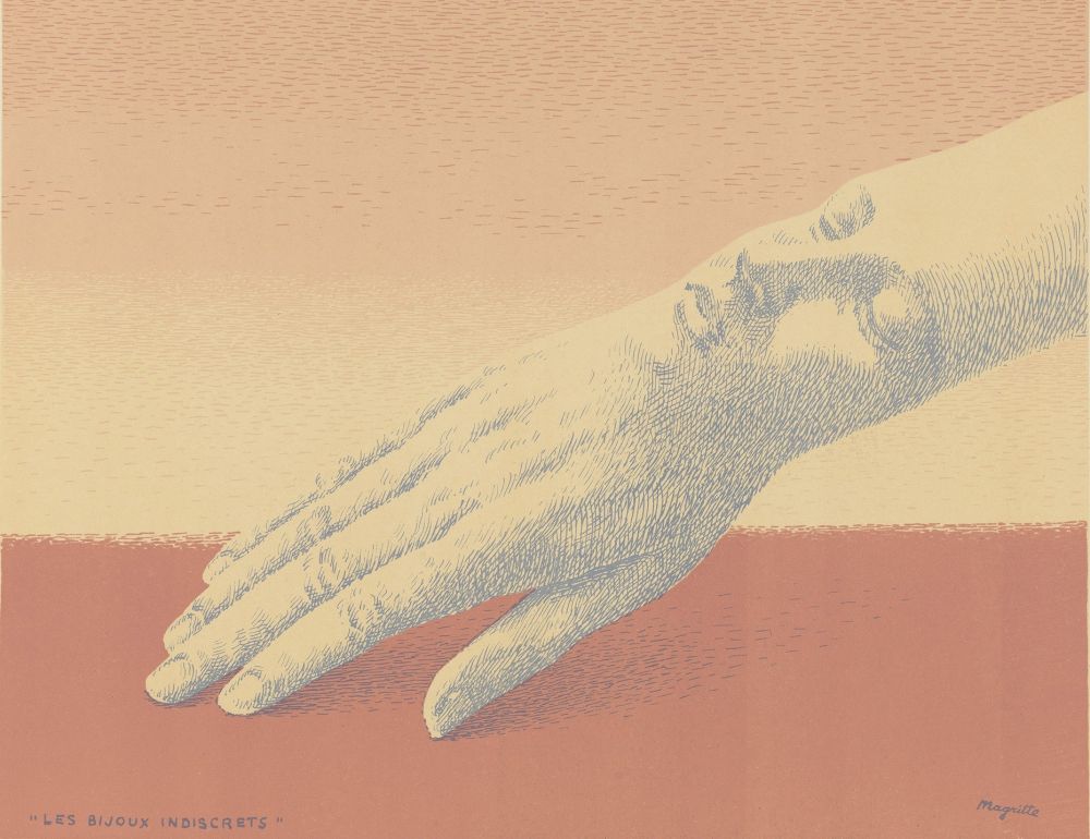 Lithographie Magritte - Les Bijoux Indiscrets