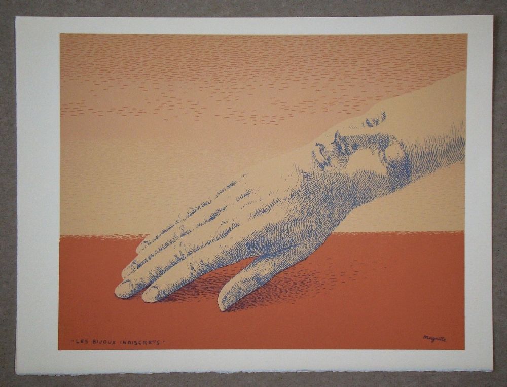 Lithographie Magritte - Les bijoux indiscrets, 1963/75