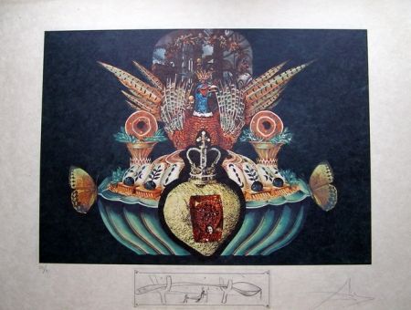 Lithographie Dali - LES CHAIRS MONARCHIQUES