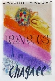 Affiche Chagall - Les Champs Elysées