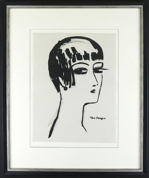 Lithographie Van Dongen - Les Cheveux Courts