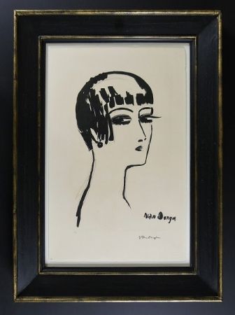 Lithographie Van Dongen - Les Cheveux Courts