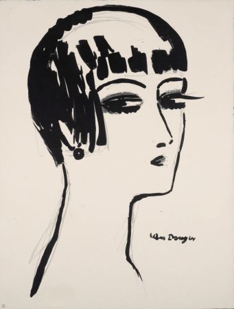Lithographie Van Dongen - Les Cheveux Courts, 1924 – Deluxe edition!