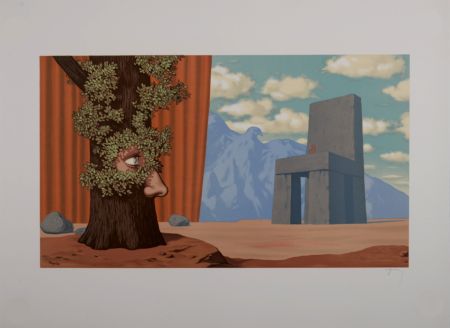 Lithographie Magritte - Les Claires-Voies d'un Jeune Regard embaument la Fête d'un Vieil Arbre, 1968