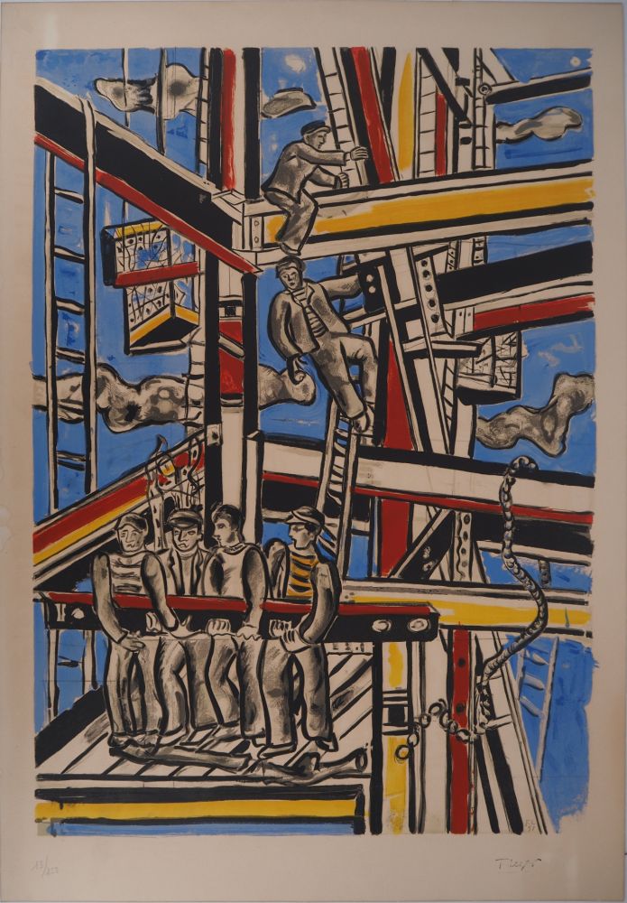 Lithographie Leger - Les constructeurs