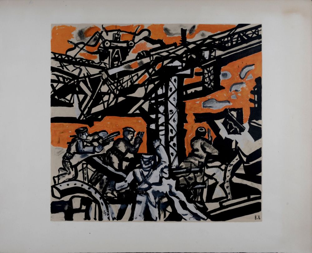 Lithographie Leger - Les constructeurs, c. 1955