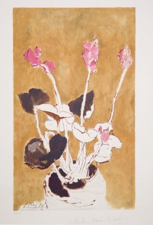 Lithographie Picasso - Les Cyclamens, 22-E