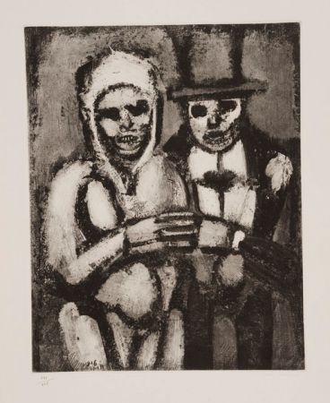 Aquatinte Rouault - Les deux bonnes soeurs