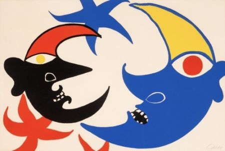 Lithographie Caldas - Les Deux Lues