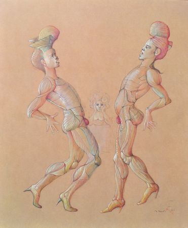 Gravure Dali - Les deux prétendants