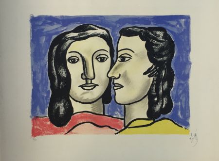 Lithographie Leger - Les Deux Visages