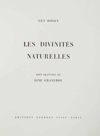 Livre Illustré Graverol - Les divinités naturelles