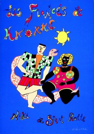 Sérigraphie De Saint Phalle - Les fiancés de Knokke