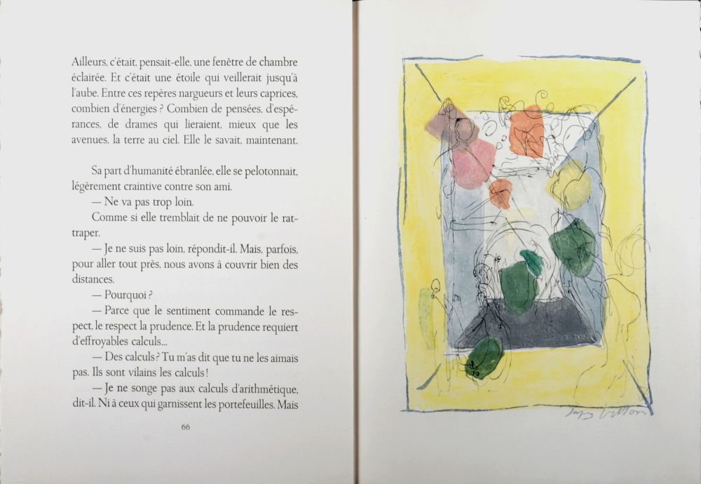Gravure Villon - Les frontières du matin, 1962 - Full book (Hand-signed & numbered!)