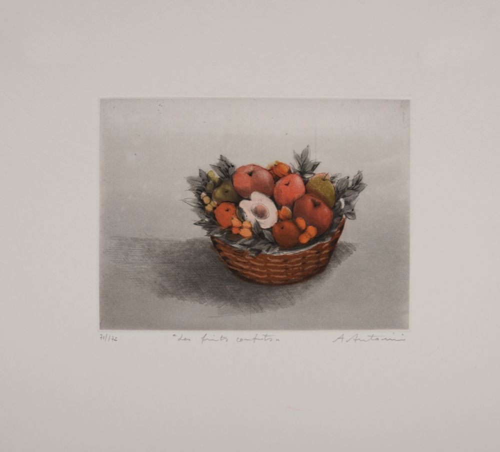 Aquatinte Antonini - Les fruits confits