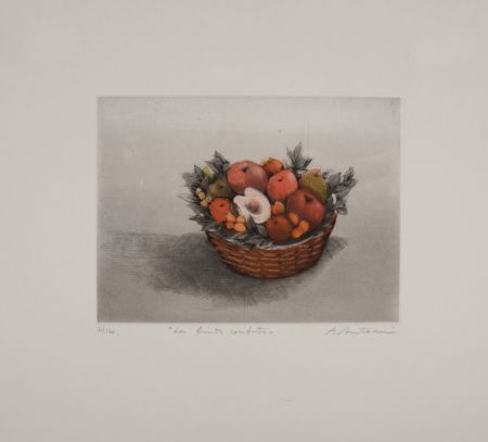 Aquatinte Antonini - Les fruits confits