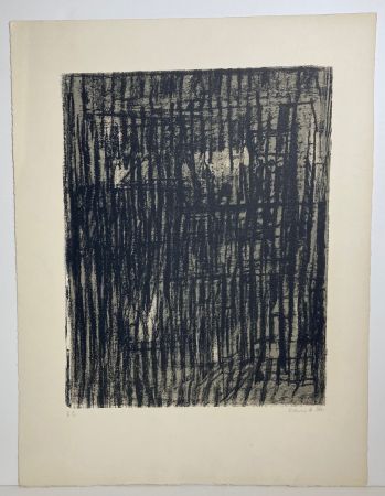 Lithographie Vieira Da Silva - Les Grilles. 1961