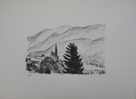 Lithographie Marquet - Les grisons