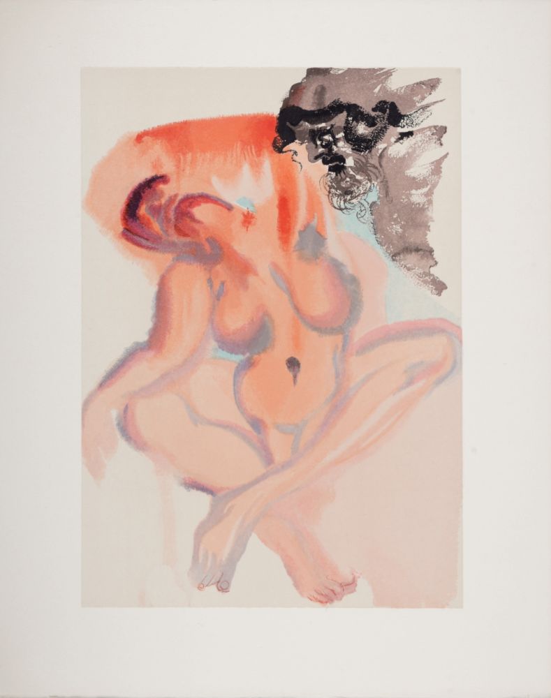 Gravure Sur Bois Dali - Les Indolents, 1963