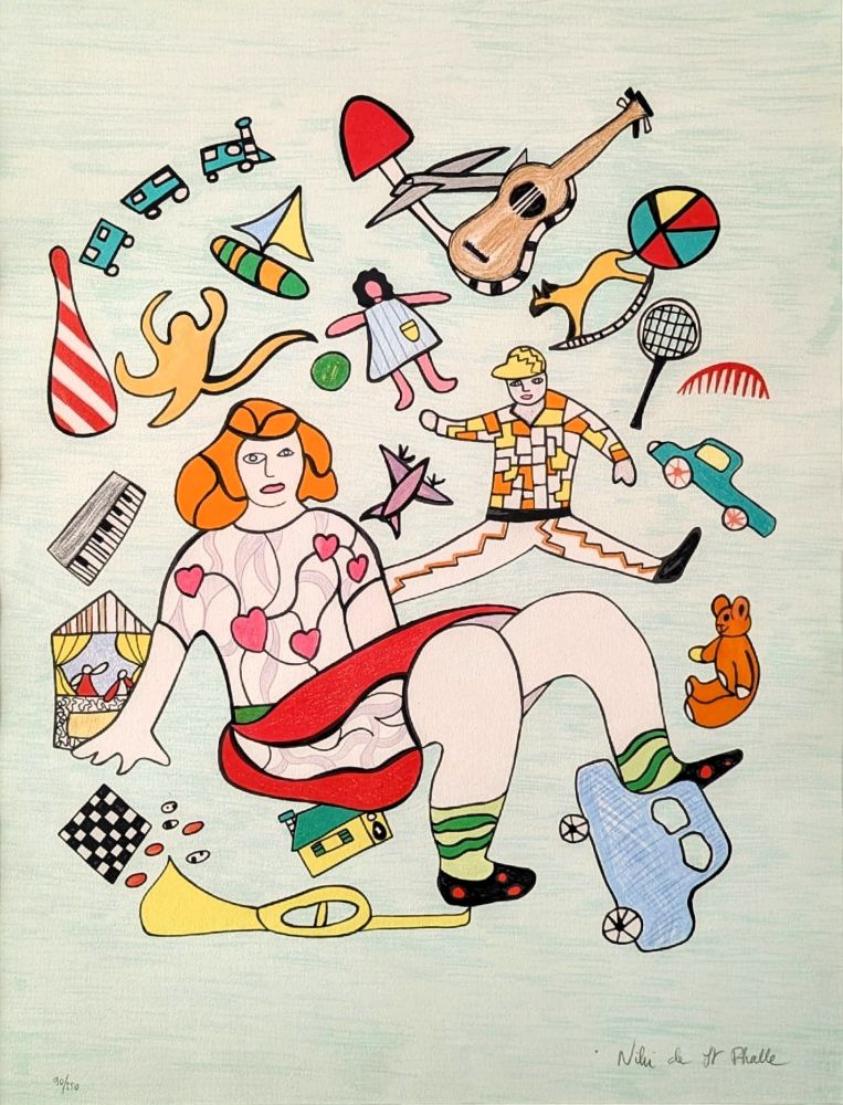 Lithographie De Saint Phalle - Les Jouets 