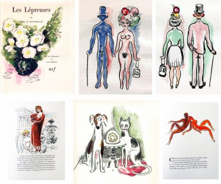 Livre Illustré Van Dongen - LES LÉPREUSES. 25 lithographies originales en couleurs (1947)