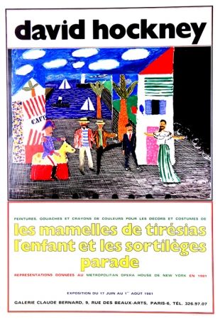 Offset Hockney - Les Mamelles de Tirésias Galeri Claude Bernard