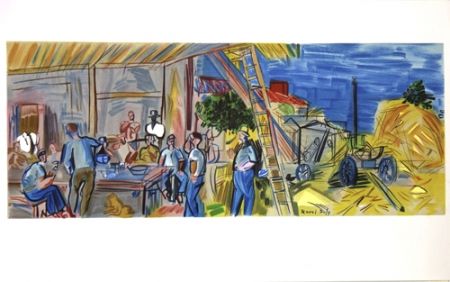 Lithographie Dufy - Les Moissonneurs