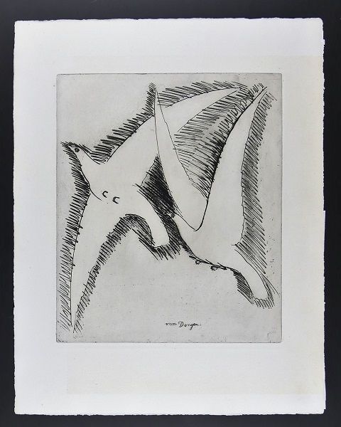 Gravure Van Dongen - Les Mouettes